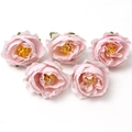 Set de cinco cabezas de flores de peonía artificiales rosas para bodas y bricolaje - #4 Capullo Retro (Pack de 5)