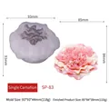 3D carnation flower silicone mold for handmade soap and candle making with dimensions - Single Carnation (SP-83)