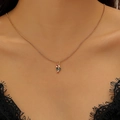 Collier de Noël double couche avec pendentif en forme de sucre d'orge rouge et blanc - Sucre d'Orge (3435)