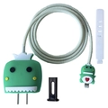 Green dinosaur silicone protective case set for 18W 20W charger adapter and cable - Love Dragon / Five-Piece Set