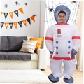 Inflatable astronaut cosplay costume in white with red accents for Halloween parties - Astronaut / One Size