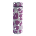 Pink and silver leopard print rhinestone thermos with LED temperature display 500ml - Rose Cow Print