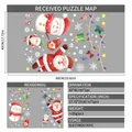 Christmas window static stickers featuring Santa Claus and snowman motifs for holiday decor - Style wmsd-41 (45*60cm)