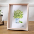 Minimalist beige and light wood grain 6x8 inch picture frame displayed on a wooden desk - 8 inch (15*20cm) / Cream Pink