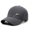 Berretto da baseball termico grigio scuro con ricamo dorato per sport all'aperto - Regolabile / Grigio