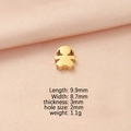 Golden titanium steel girl-shaped pendant charm for DIY jewelry with size specifications - Girls / Gold