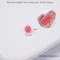 Mini cuenta de cereza rosa de resina para manualidades DIY y decoración de miniaturas - Mini manzana roja 1cm