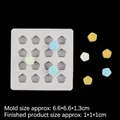 Mini stampo in silicone a forma di ciliegio per decorazioni dolci e ceralacca - Modello 2 Con 16 Fiori / Grigio