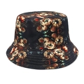 Détails d'un chapeau bob avec motifs floraux style peinture à l'huile et coutures précises - M (56-58cm) / Peinture à l'huile Florale Vintage (1#)