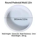 305mm large round silicone resin mold for DIY coffee tables with 52mm depth and 3mm thickness - Round Table Mold 12in