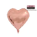 18 inch heart-shaped champagne gold aluminum foil balloon for wedding party decor - 18-inch Heart Champagne Gold