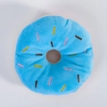 Plüschtier in Donut-Form in Blau mit farbiger Bestickung für kleine Hunde und Katzen - 13cm / Blau