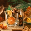 Aromatic cinnamon essential oil in amber 20ml dropper bottle with natural botanicals - Shangri-La