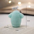 Light blue knitted sweater scented candle decoration for Christmas cozy atmosphere - Blue Sweater - Rosemary Mint