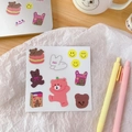 Adesivi carini con orsetto e cereali per decorare diari e tazze in stile kawaii - Adesivo Orso Pane (2#)