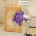 Porte-clés tortue en peluche violette avec carapace douce et crochet métallique - Style Violet (款式4)