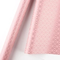 Pink gift wrapping paper with rose gold geometric hex grid pattern in a large roll - Pink Base Gold Foil Geometric