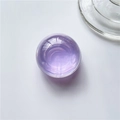 Support de téléphone boule de cristal violette avec base rétractable extensible - Balle transparente violette K2