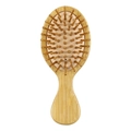 Spazzola per capelli in bambù naturale con cuscino rosa e manico ergonomico in legno - Spazzola da Massaggio per Bambini