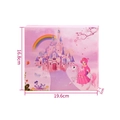 Pink marble jewelry box with cartoon princess design and dimensions 19.6x16.8x1cm - Princess Castle Blind Box
