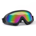 Gafas para perros con montura negra mate y lentes reflectantes de colores anti-UV - Perros Pequeños y Medianos / Lente Deslumbrante