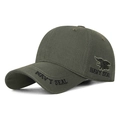 Berretto da baseball mimetico Navy Seal verde oliva con logo ricamato e cinturino regolabile - Verde Militare