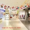 Christmas paper banner featuring colorful Santa, snowman and angel cartoon character pendants - Z47-Angel Party Style