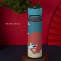 Smart 316 stainless steel vacuum flask with LED temperature display and crane art - 304 Stainless Steel Smart Series / Rubber Paint Rising Sun