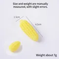 Miniature realistic yellow corn model pendant with detailed texture, 4.5cm length - Raw Corn (No Link)