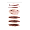 Halloween temporary tattoo stickers featuring realistic bloody scar and wound designs - 60*105mm / Laceration Suture and Scratch Style(BW-28)