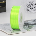 Fluorescent green double-sided satin ribbon roll for gift wrapping and DIY crafts - One Roll 91 Meters Long / Fluorescent Green (57#)