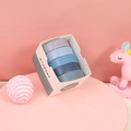 Morandi blue and purple watercolor washi tape set of 5 rolls in original paper box - Morandi Basic [2] 5 Rolls