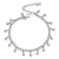 Bracciale a sfere in acciaio inossidabile argento con chiusura a moschettone - Color Acciaio