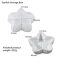 Detailed view of starfish silicone mold dimensions and texture for resin storage boxes - Starfish Storage Box Mold