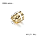 Macro shot of 18K gold plated spiral ring with dimensions 2.01cm and 1.93cm - Spiral Wrapped Polished Gold