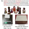 Set di 10 statuine del presepe in resina dipinte a mano per decorazioni natalizie - Presepio (Set da 10)