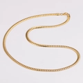 Collana a catena piatta tipo drago dorata con finitura lucida e design minimalista - 5mm*60cm / Oro