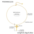 Détail du pendentif croix plaqué or 18 carats avec portrait de Marie et pierres zircons - 42+5cm / Collier Croix Doré (P695)