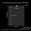 B5 26-hole clear photocard sleeve variant with 204x268mm dimensions and 0.1mm thickness - B5 26 Holes 1-Pocket Pages 10 Sheets 111#