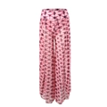Pantalon de plage large en tulle tie-dye rose et violet avec fentes latérales - S / Bottoms / Tie-dye rose foncé
