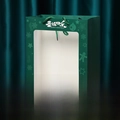 Dark green Merry Christmas gift bag with transparent window and woven handle - Merry Christmas Window Bag [Green]