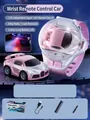 Miniature cherry pink alloy remote control watch car with controller and accessories set - 2.4G/Alloy/Cool Taillight / Sakura Pink