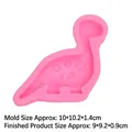 Stampo in silicone rosa a forma di dinosauro dal collo lungo per decorazioni di torte - Stile 1 / Rosa