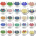 Perles cloisonnées motif nuage en plusieurs tailles et couleurs pour bijoux DIY - Ensemble de Perles Intercalaires Nuage de Chance (SN1162)