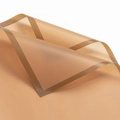 Translucent amber brown floral wrapping paper with dark borders for bouquets - Magic Border - Coffee