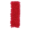 Red chenille microfiber mop head replacement with high-absorbent thick fiber strips - 40x10cm / Red
