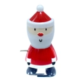 Wind-up Santa Claus jumping toy in red and white plastic for holiday gifts - Wind-up Walking Thin Santa