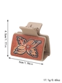 90214-Beige Orange Brown Butterfly