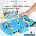 Gioco di calcio da tavolo per bambini con campo da battaglia a due giocatori e tre palline - Blu