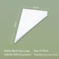 Single-use HDPE piping bag 35x25cm size for cake decorating and food piping - Bag / XL / Clear